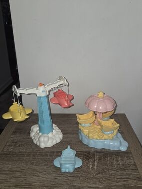 Sylvanian Families Baby Airplane Ride Set & Calico Critters Baby Star Carousel S